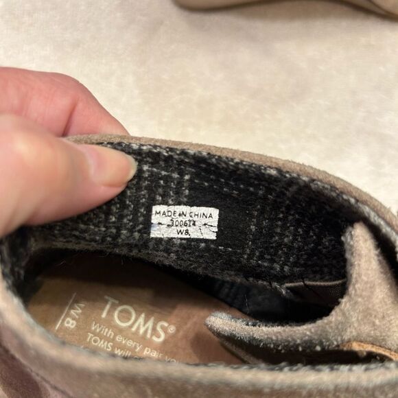 Toms Tan Suede Ankle Boots - Picture 3 of 6